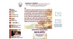 Desktop Screenshot of kingchefindy.com